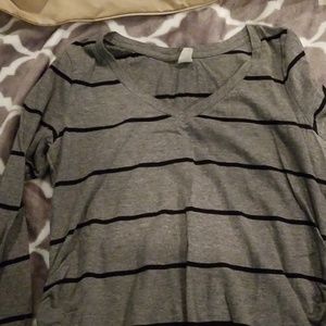 Striped long sleeve shirt